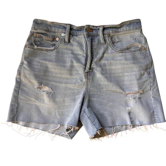 Madewell Cutoff Distressed Denim Shorts - Picture 1 of 4